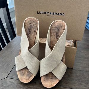 Lucky cork wedge size 6